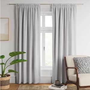 2 panels 50”x84” blackout henna window curtain panels white from Target
